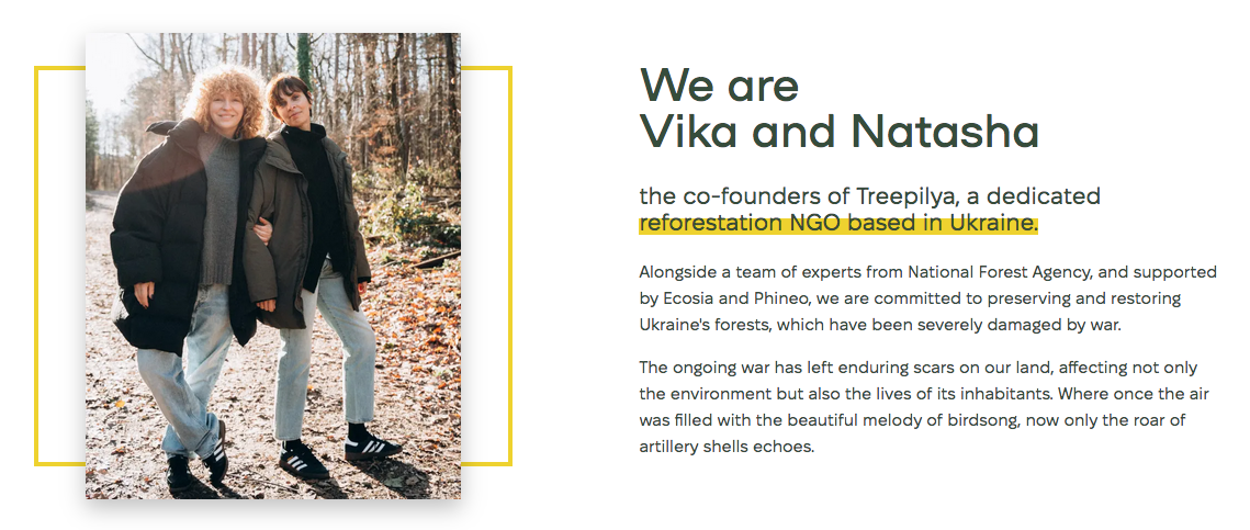 Supported by WE AID: Initiative Treepliya refforestation project – the female founders