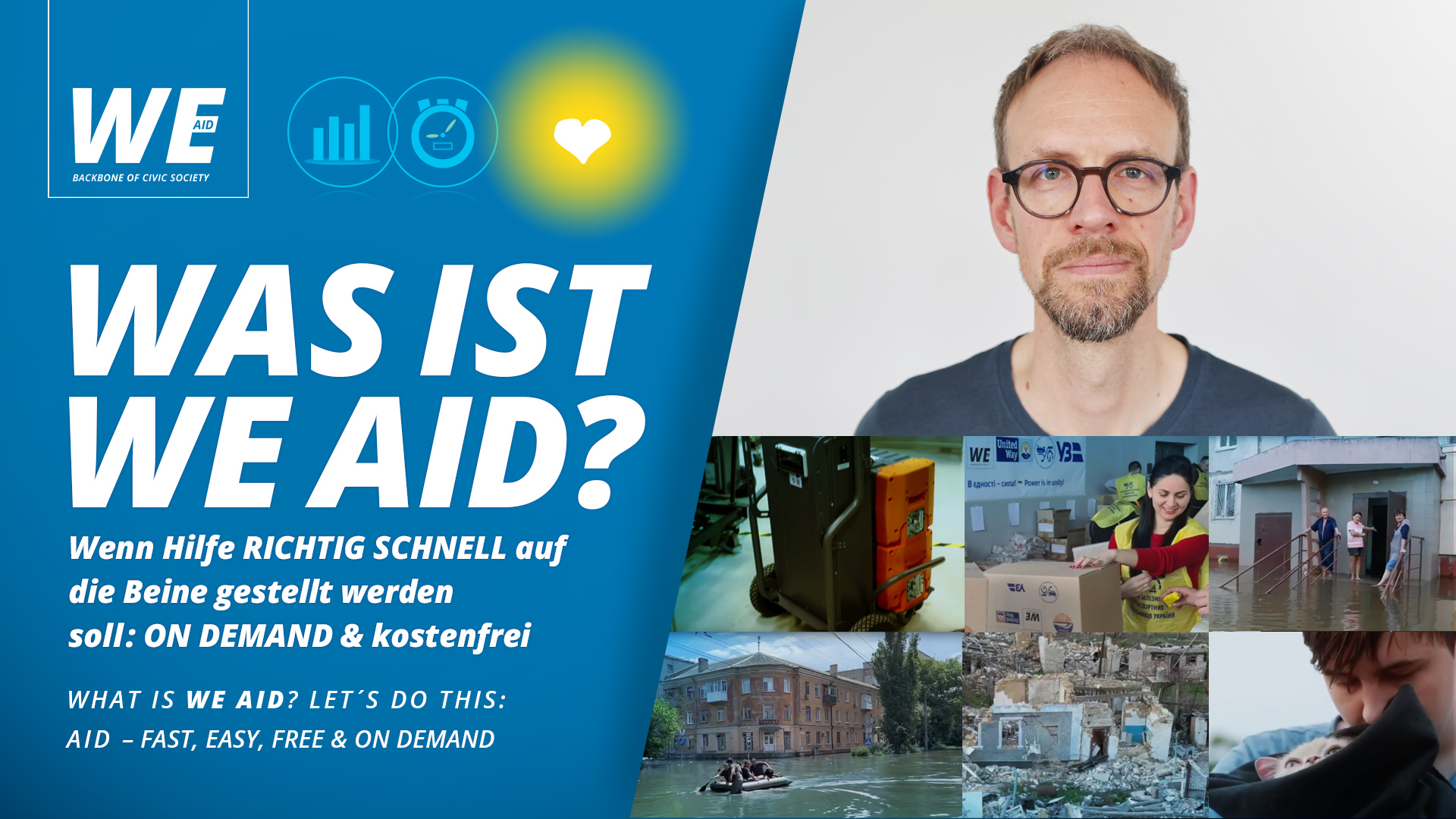 WE AID in weniger als 2 Minuten erklärt: VIDEO Was ist WE AID / What is WE AID